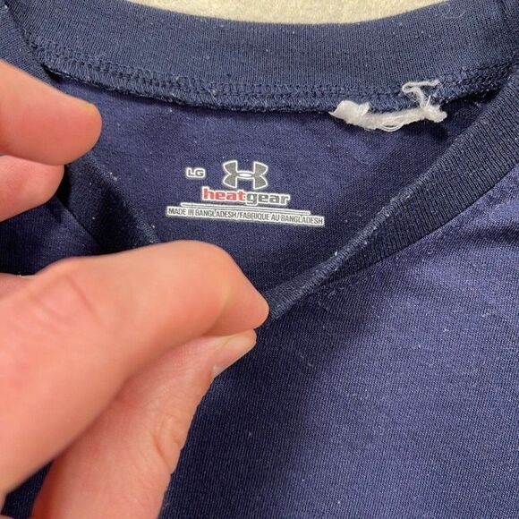Under Armour UA T-Shirt Mens Size L Large (Measured 22” X 29”) Blue - Picture 3 of 6